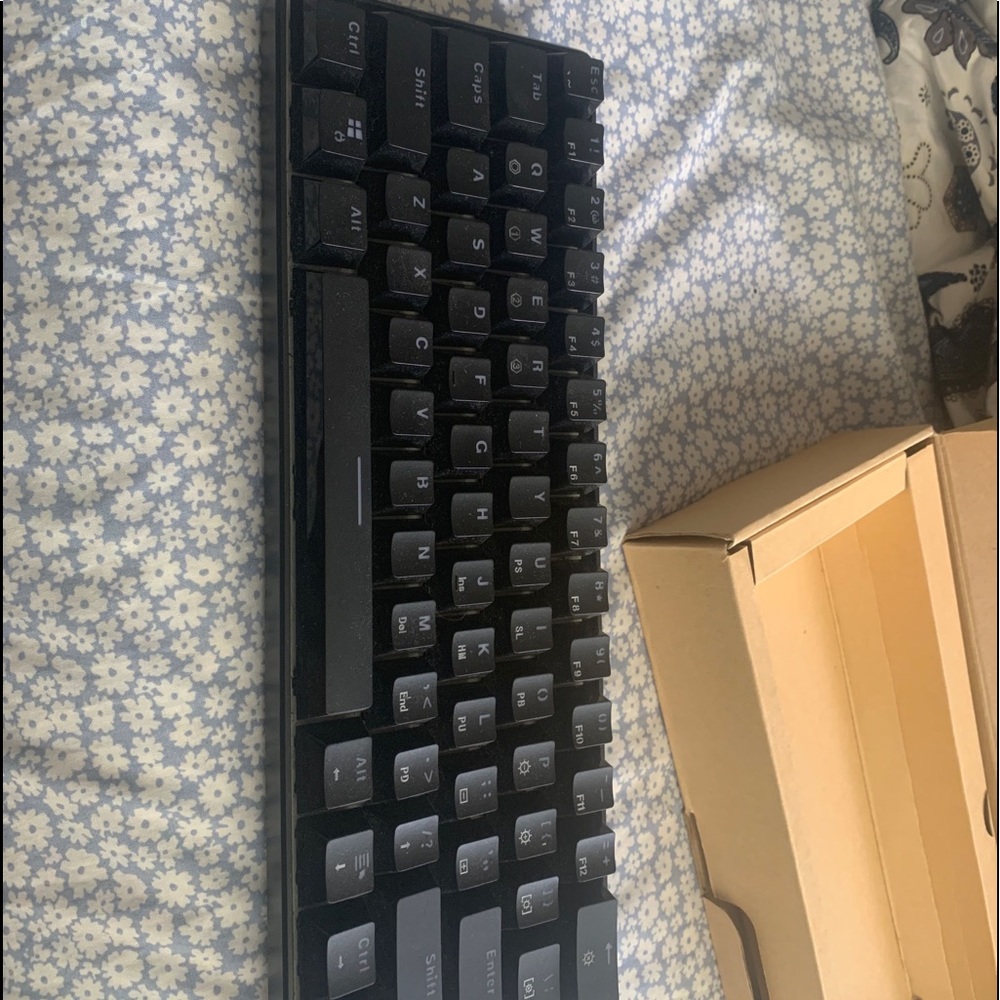gk61 with optical blue switches rgb